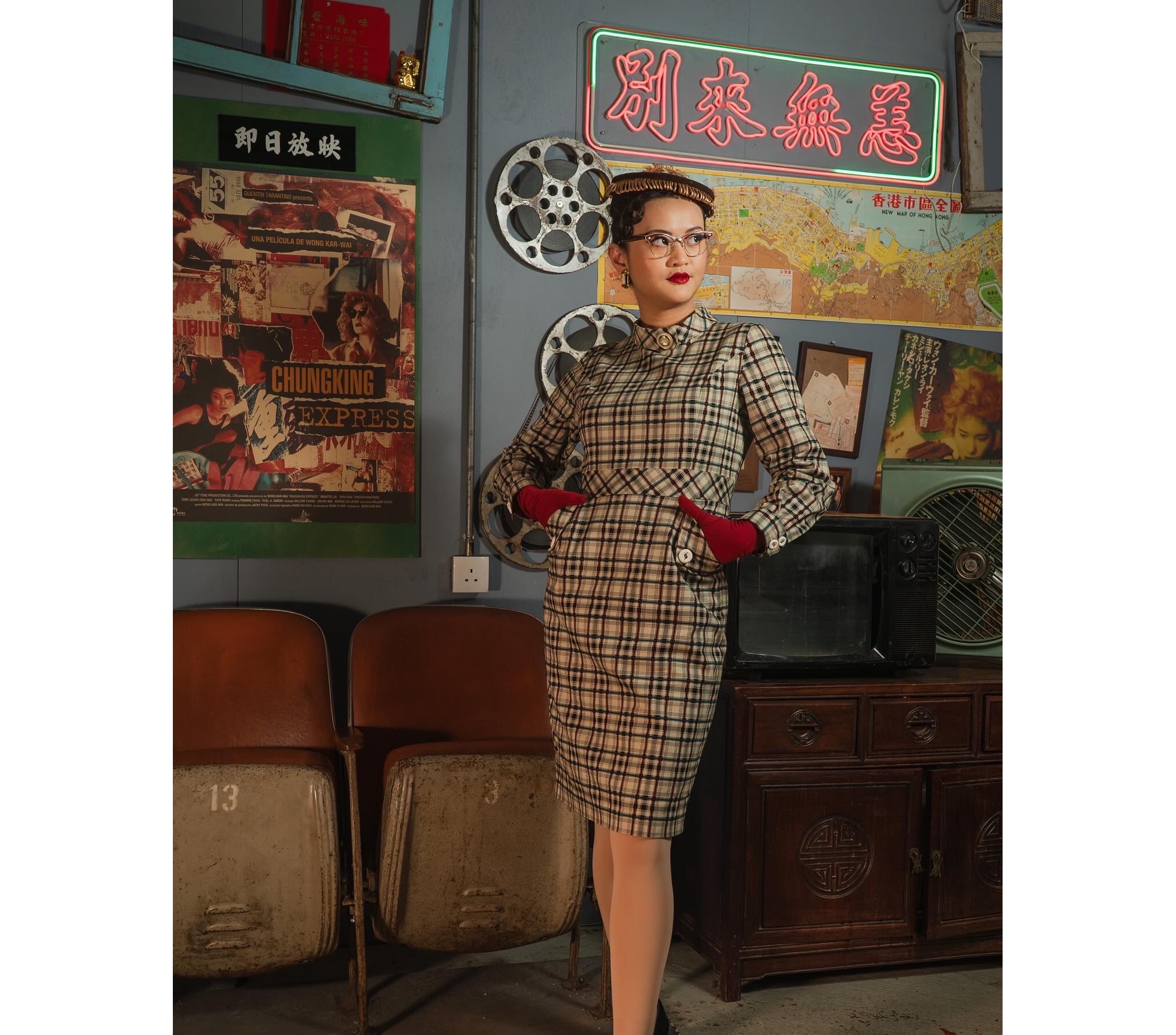 (Ready/Custom-Made) 1960s Mad Men Inspired The Harris Secretary Dress (FM145)