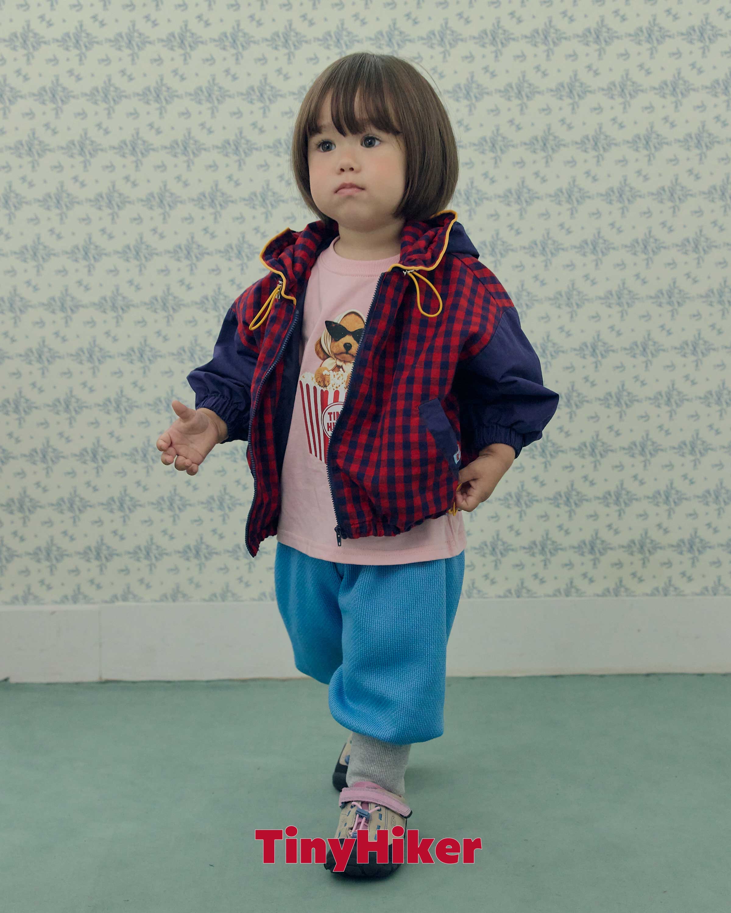 Tiny |  Pposik Check Hoodie Jumper
