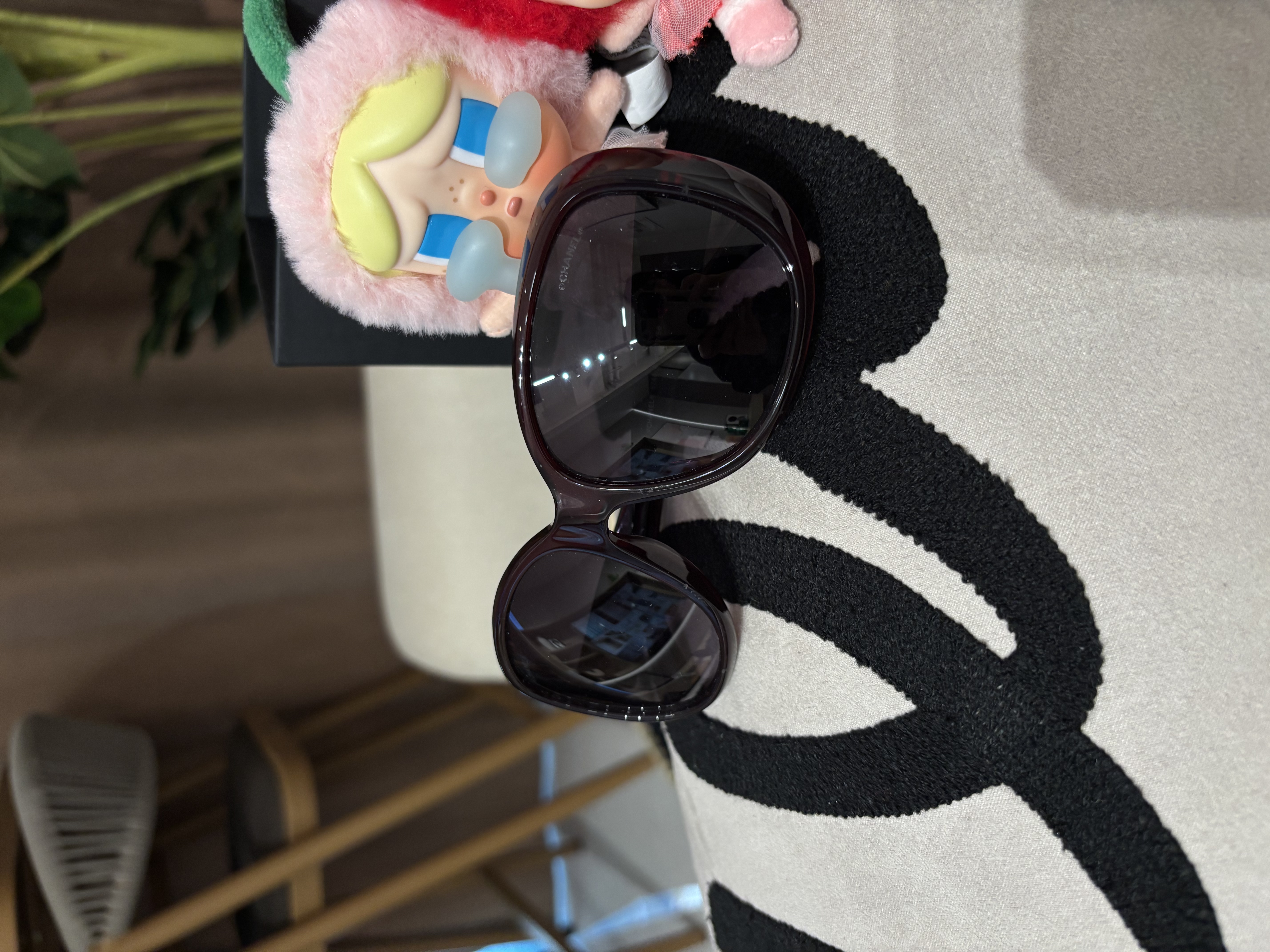 Chanel 山茶花 Sunglasses wine 5248 100%Authentic, 98%New 