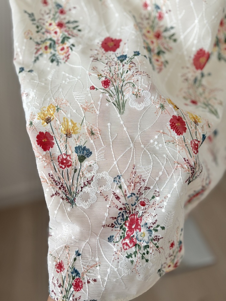 Premium Embroidered Floral Dress