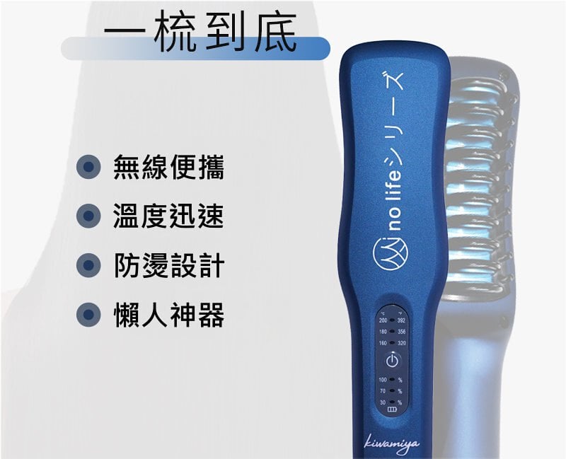 日本製 minolife MCH 發熱負離子無線直髮梳