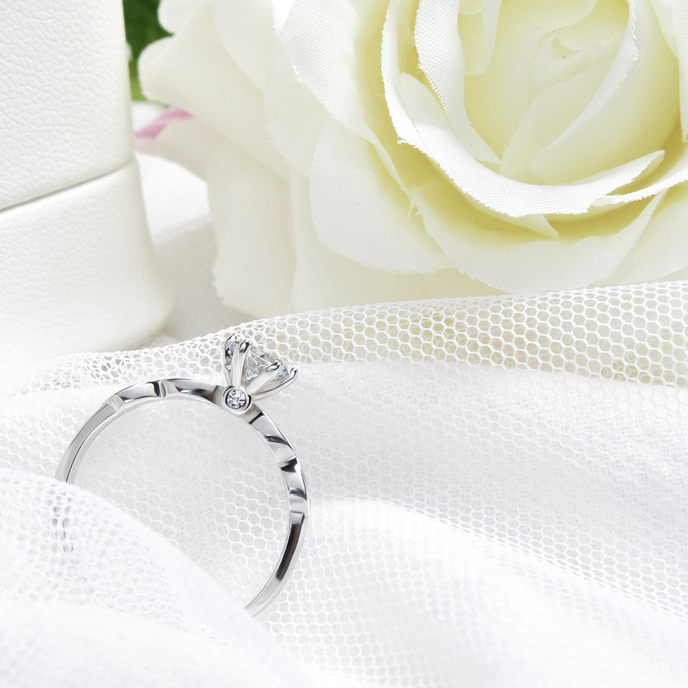 📦訂購 台灣限定 STORY 故事銀飾 唯一 密鑲排鑽莫桑石純銀線戒 戒指