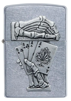 Zippo 49536 死人手牌 Dead Man's Hand Emblem  | 防風打火機 | ZIPPO 指定授權經銷商 |美國製造 | 收藏