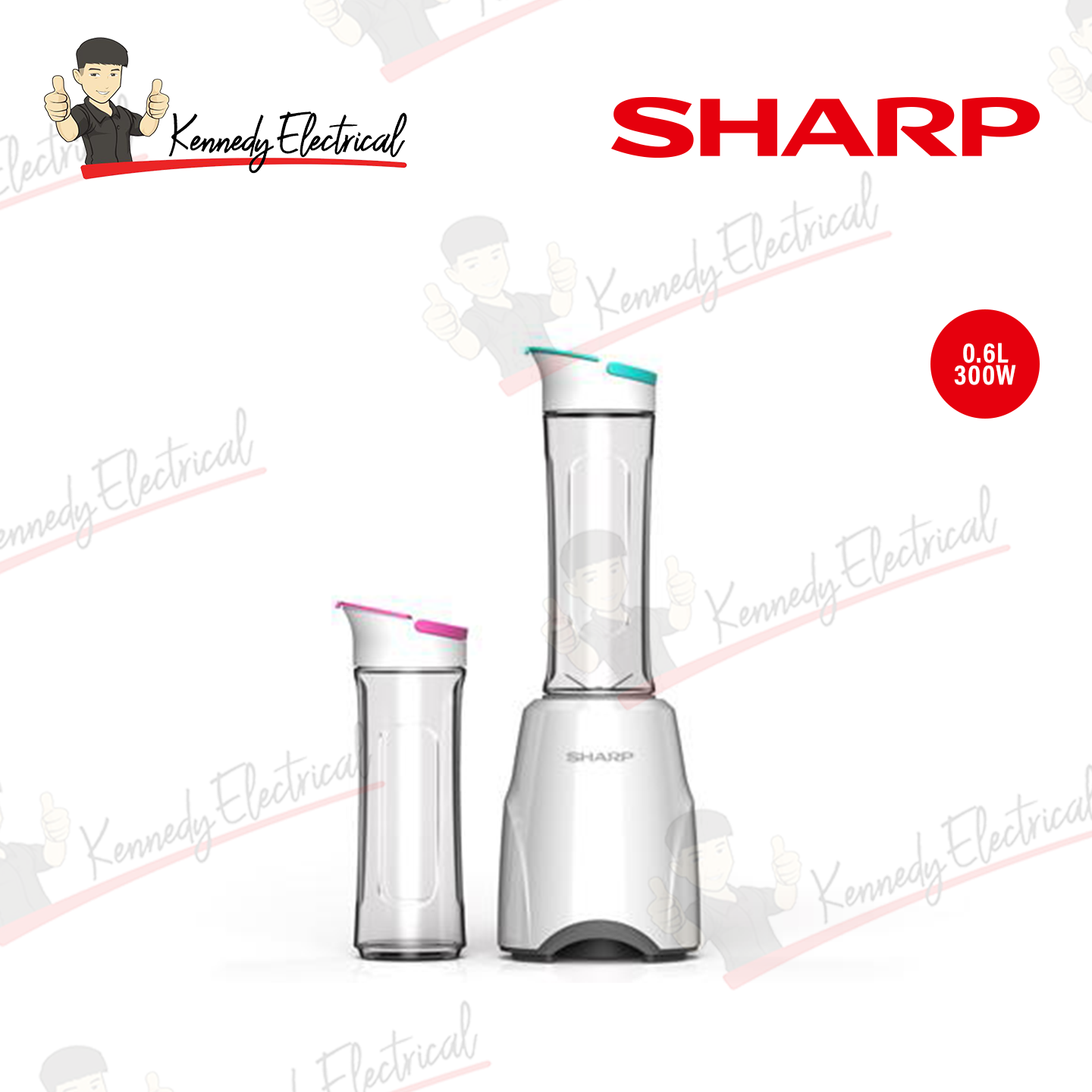 Sharp 0.6L Personal Blender (EM60PMWH)