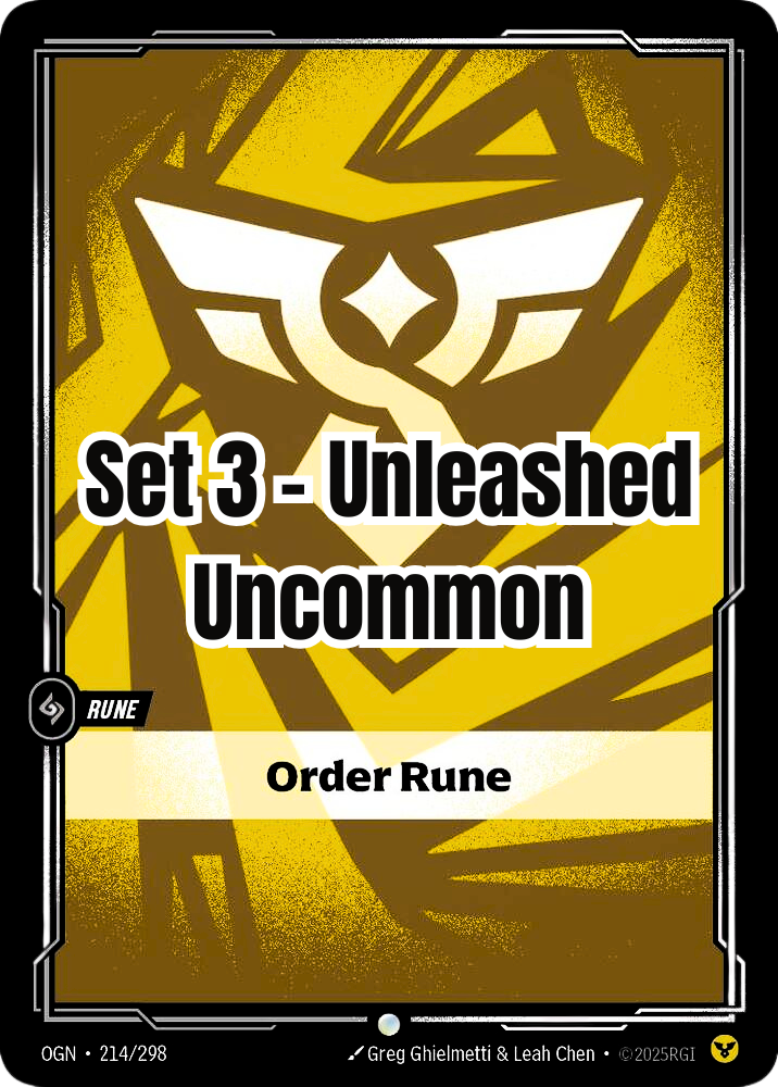 Unleashed - Uncommen - Order Rune (Set 3)