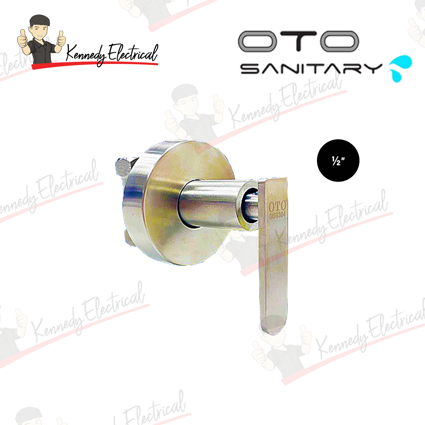 Otosani 304# 1/2" Stainless Steel Concealed Stop Cock (966-10#) OTO966-10