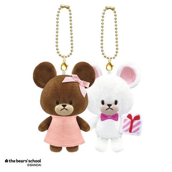 現貨｜【一套兩隻】The Bears' School 小熊學校 Jackie 熊 & David 日版 吊飾 磁石 毛公仔 掛件 (CR135478)
