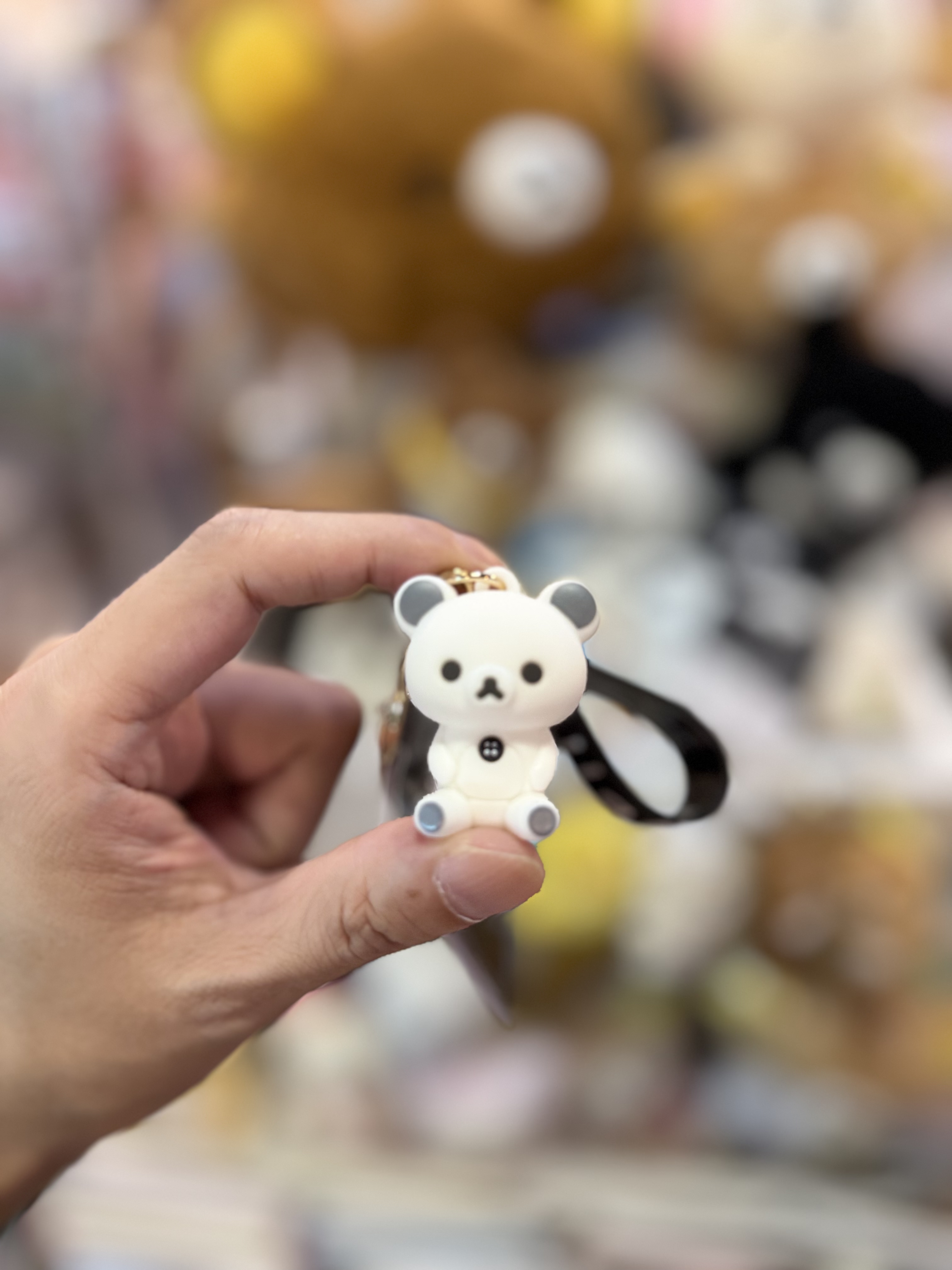 《現貨》全新Rilakkuma 黑白系列 PVC鎖匙扣