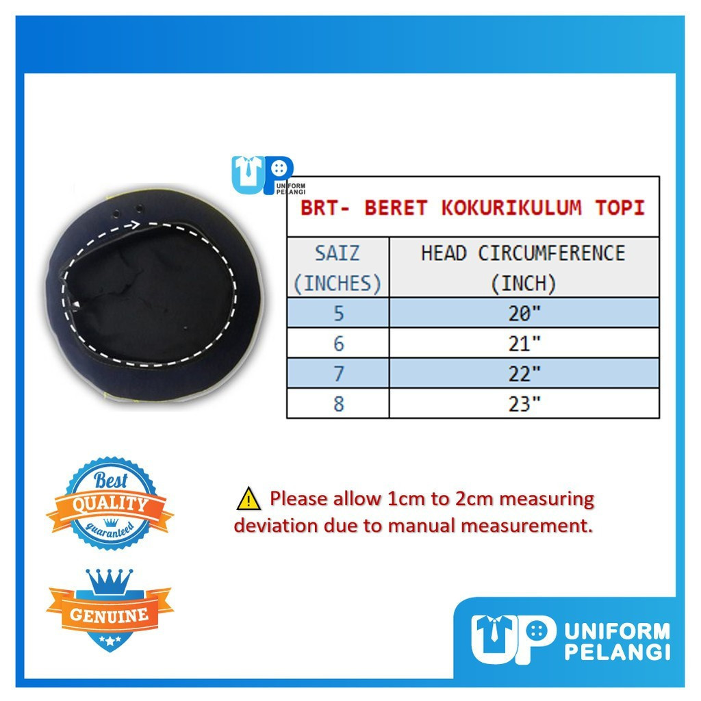 Set Beret Kadet Jabatan Pengangkutan Jalan (JPJ)