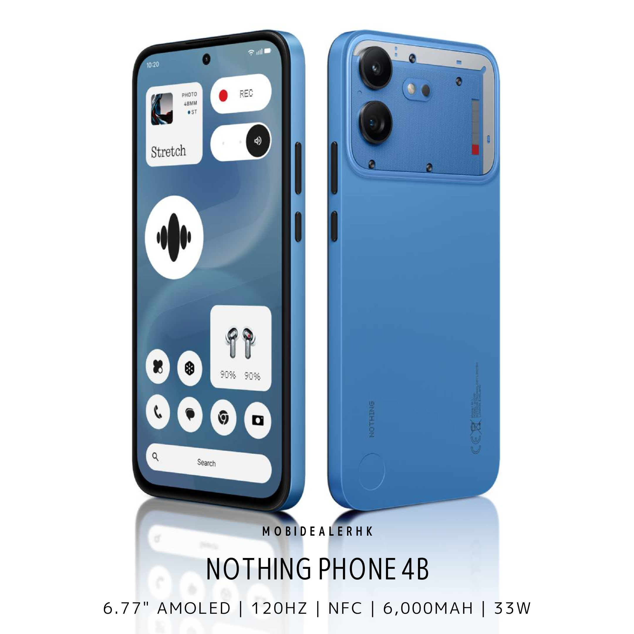 Nothing 4B | 5G | 智能手機 | 8+128Gb | 6.77" AMOLED | NFC