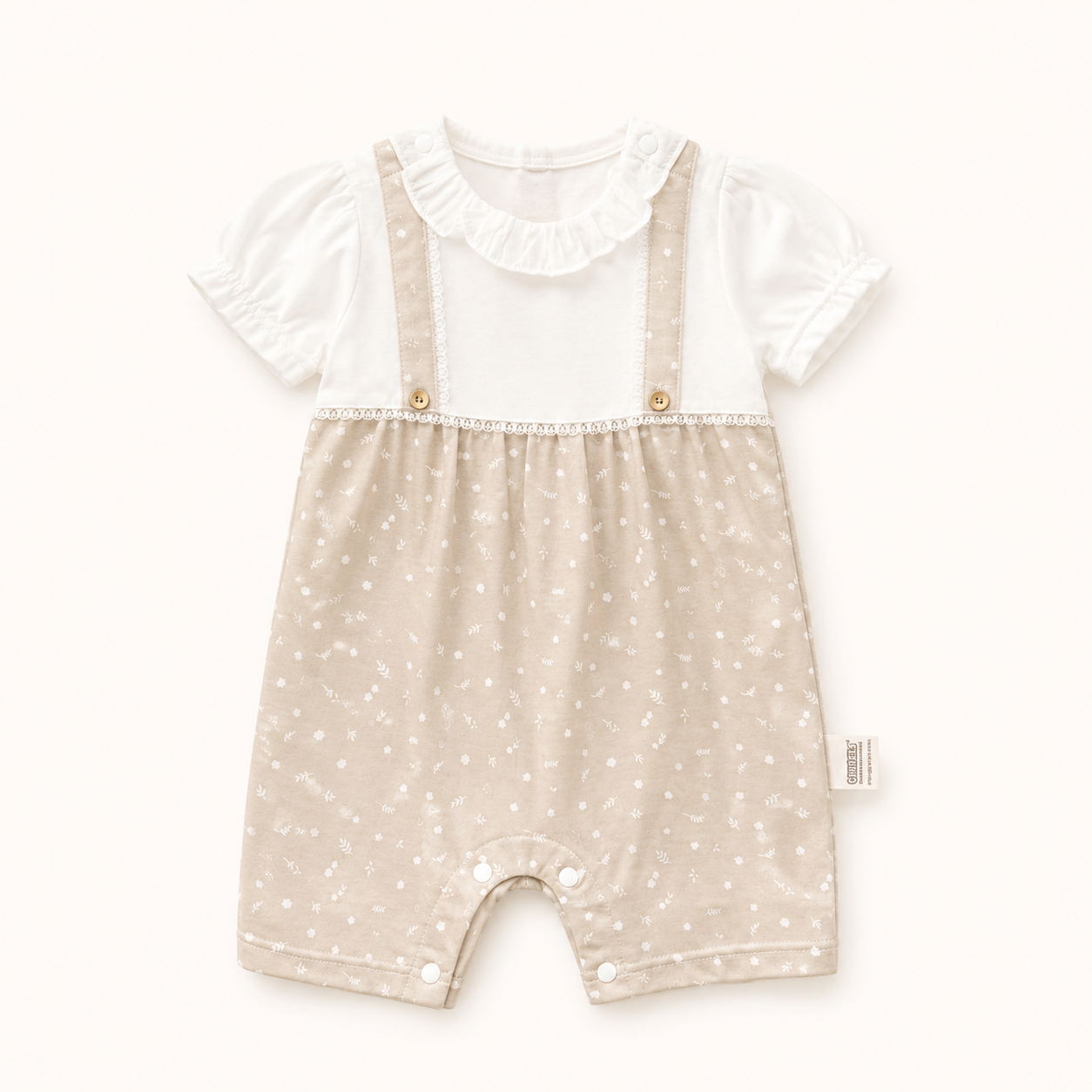 開胸連體衣 - 卡其女孩 N63452 Baby Full Bodysuit