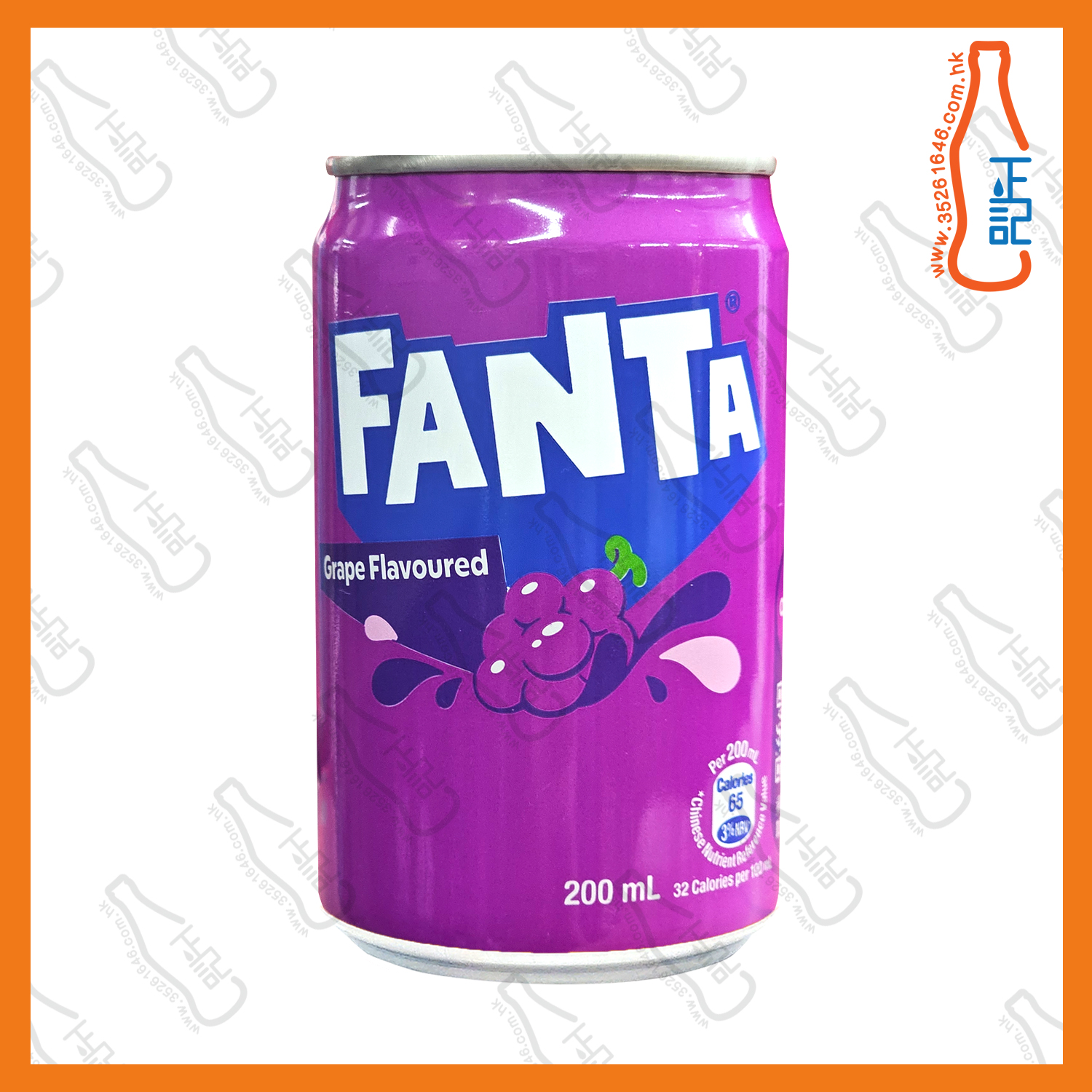 【迷你】芬達提子汁 200ml x 24罐 