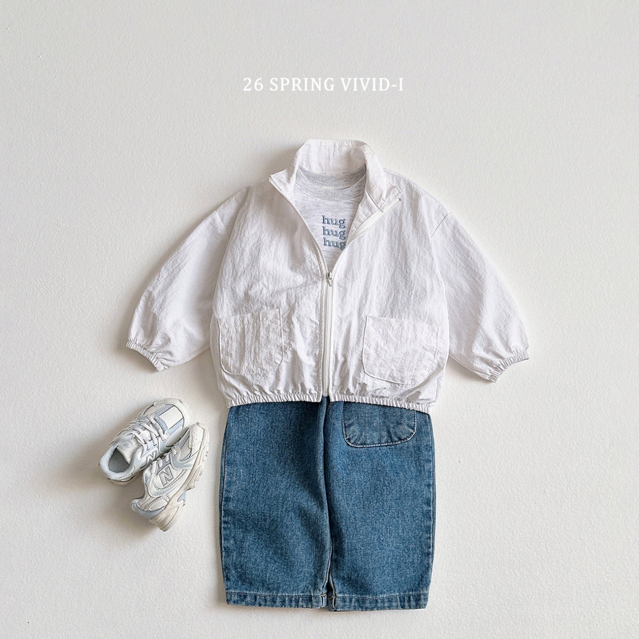 🌸預訂 韓國直送🌸🇰🇷VIVIDI四色Hug刺繡撞色長袖上下套裝