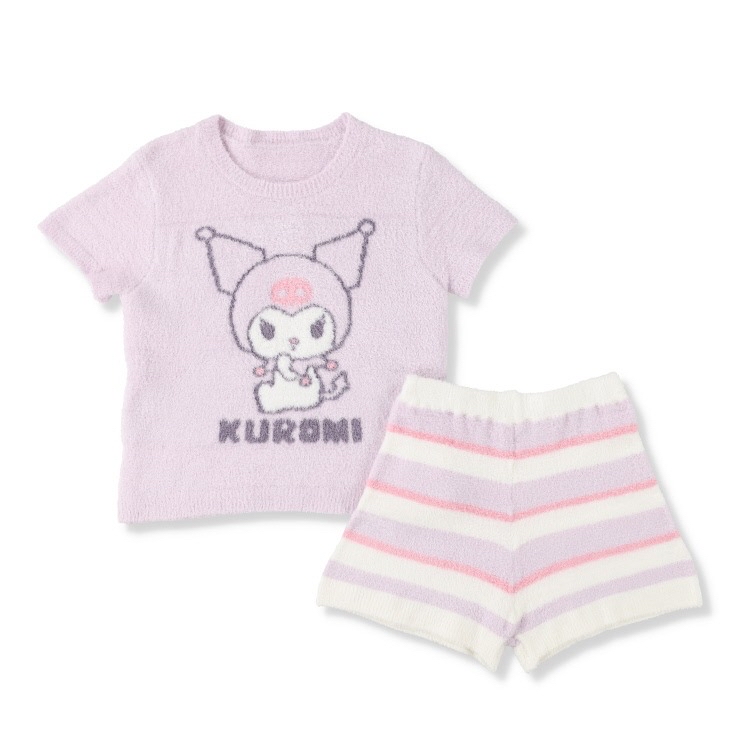 🇯🇵限量預訂 日本直送🇯🇵Kuromi人物印花蓬鬆柔軟短袖家居服上下套裝