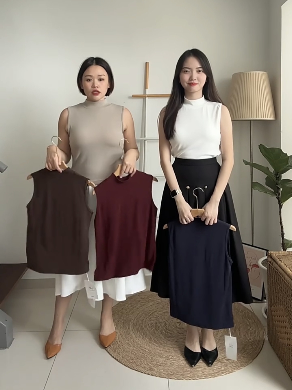 T4068 Sleeveless Mock Neck Top - 5 Colors 