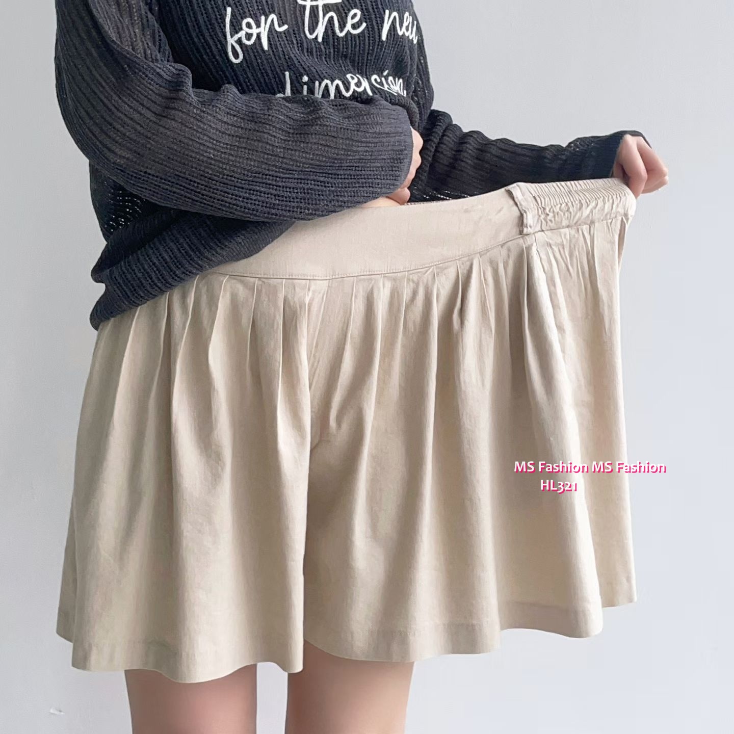 HL321 韓國👖Howluk亞麻靚料裙褲