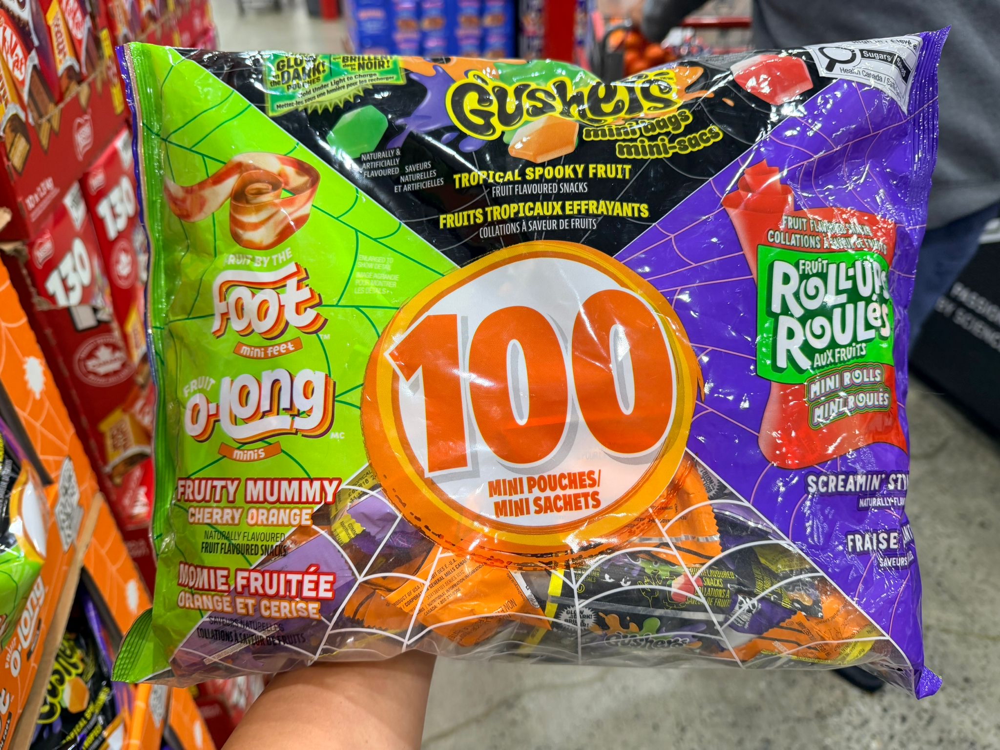 加拿大Costco直送  General Mills 萬聖節限定綜合水果糖大包裝Betty Crocker Halloween Variety Pack Minis 一袋內含 100 小包