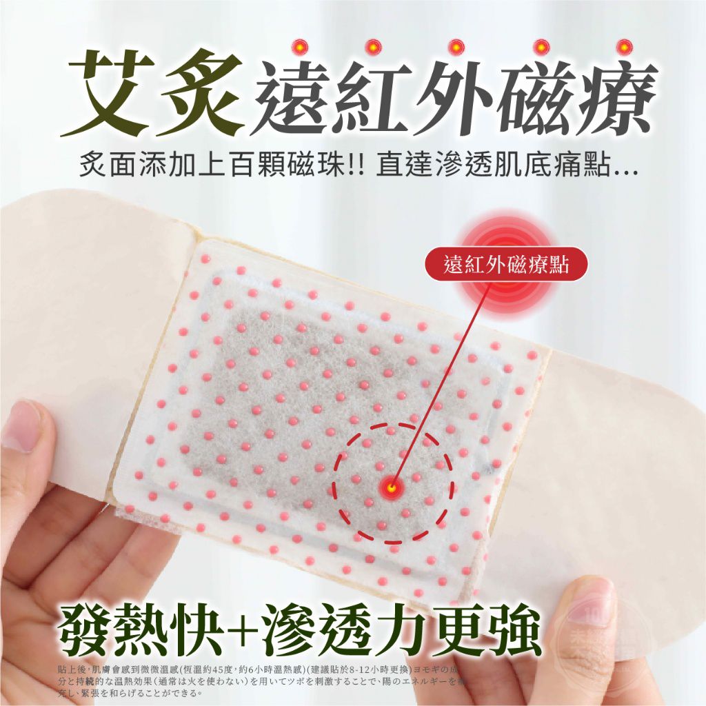 $48盒,2盒起$38盒,溫美活熱導循環加大版磁療艾灸貼(8貼/盒)