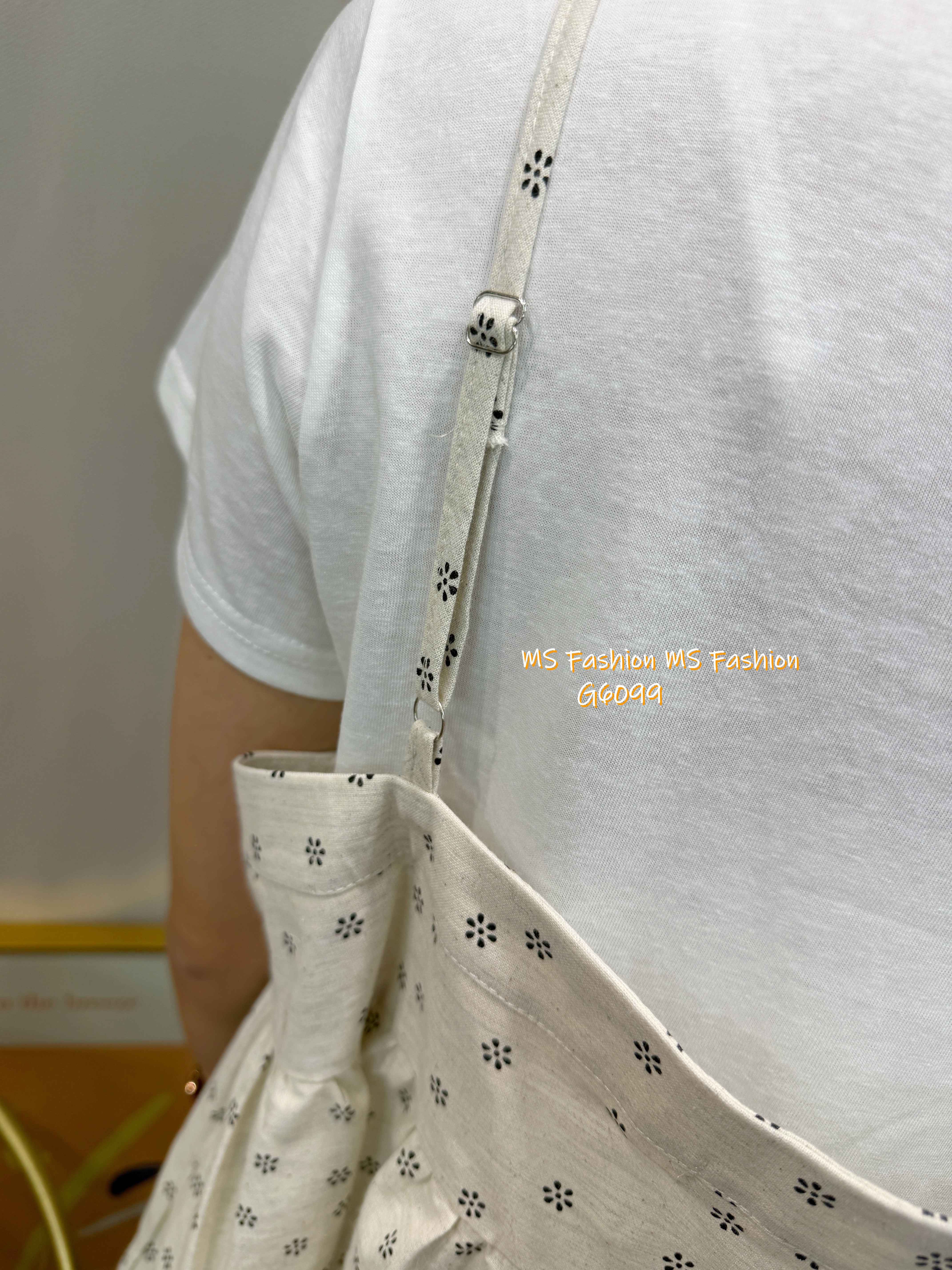 G6099 韓國🇰🇷吊帶背心+tee set