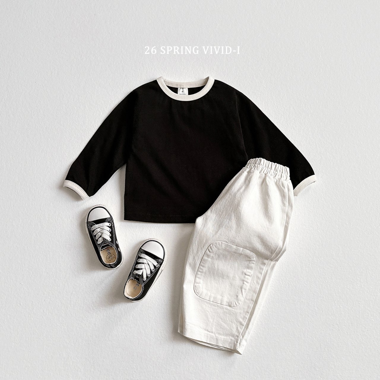 🌸預訂 韓國直送🌸🇰🇷VIVIDI三色撞色領寬鬆長袖上衣