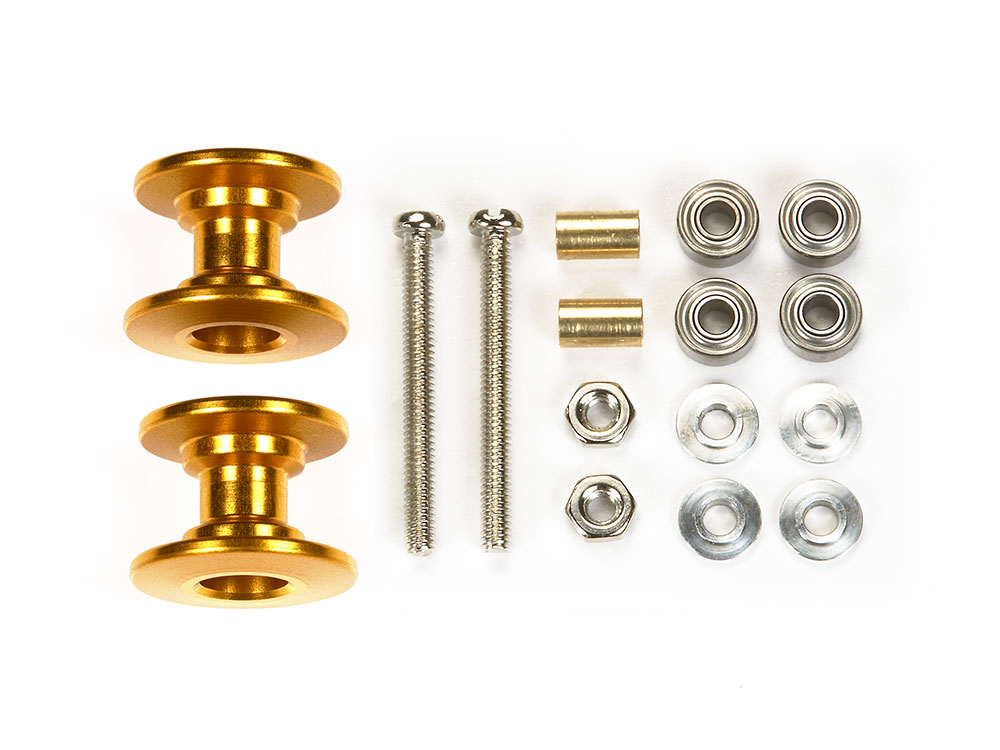LIGHTWEIGHT DOUBLE ALUMINUM ROLLERS (13-12mm/GOLD)