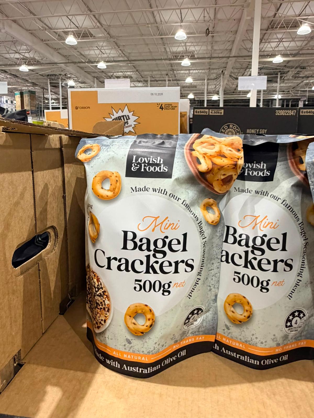 澳洲Costco │ MINI BAGEL CRISPS 迷你貝果圈（餅乾) 500克