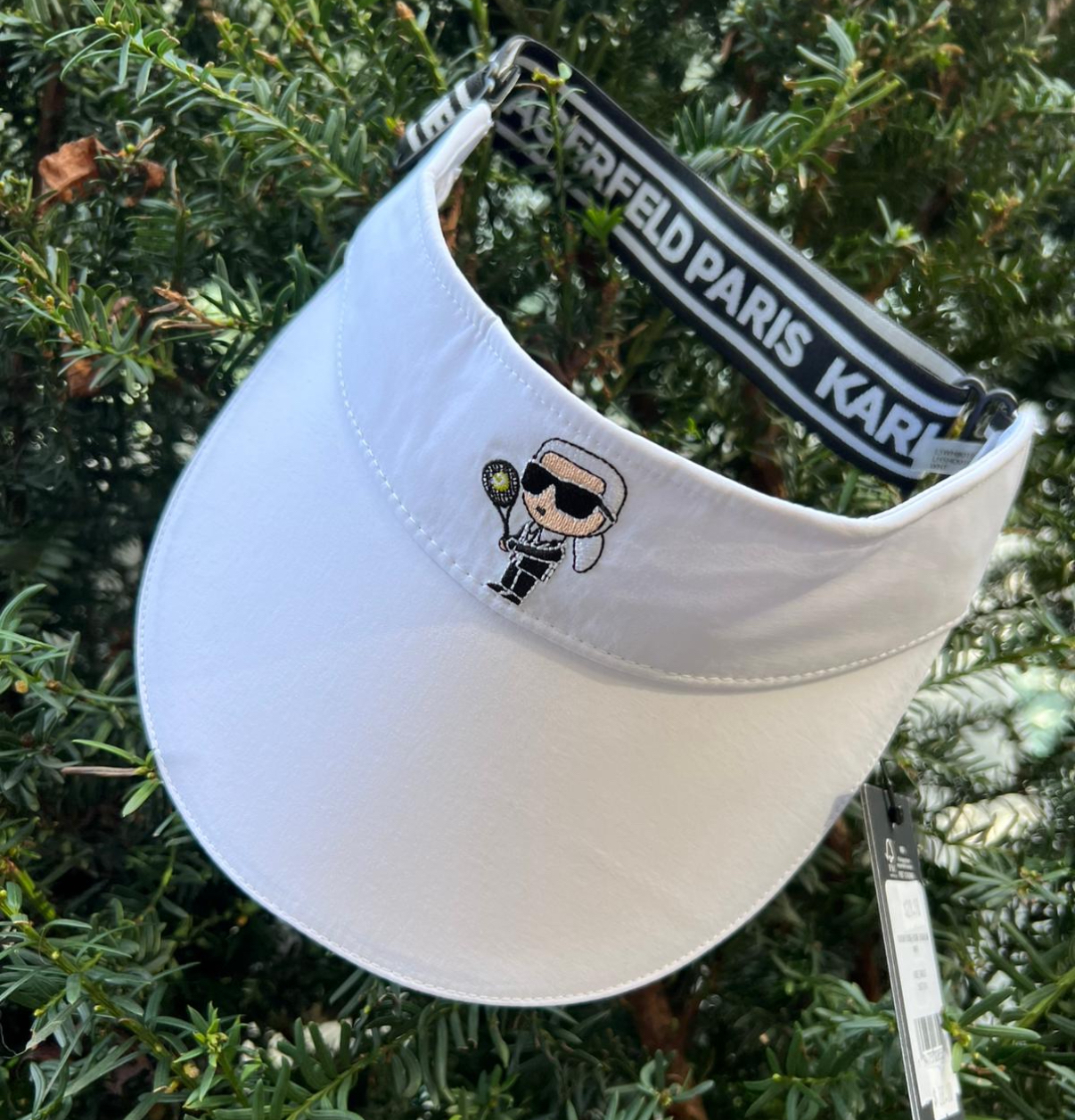 加拿大直送 Karl  Lagerfeld 💥限時優惠💥  老佛爺圖案防UV防曬無頂帽 太陽帽 沙灘帽 