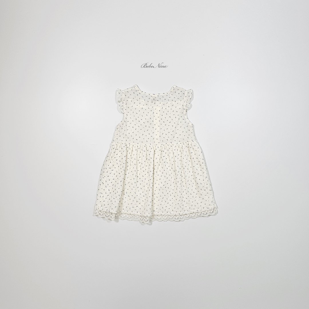 ☀️預訂 韓國直送☀️🇰🇷Bebenine兩色碎花綁帶荷葉邊背心連身裙