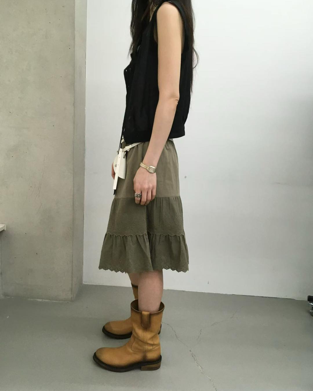 綉花棉料蛋糕短裙