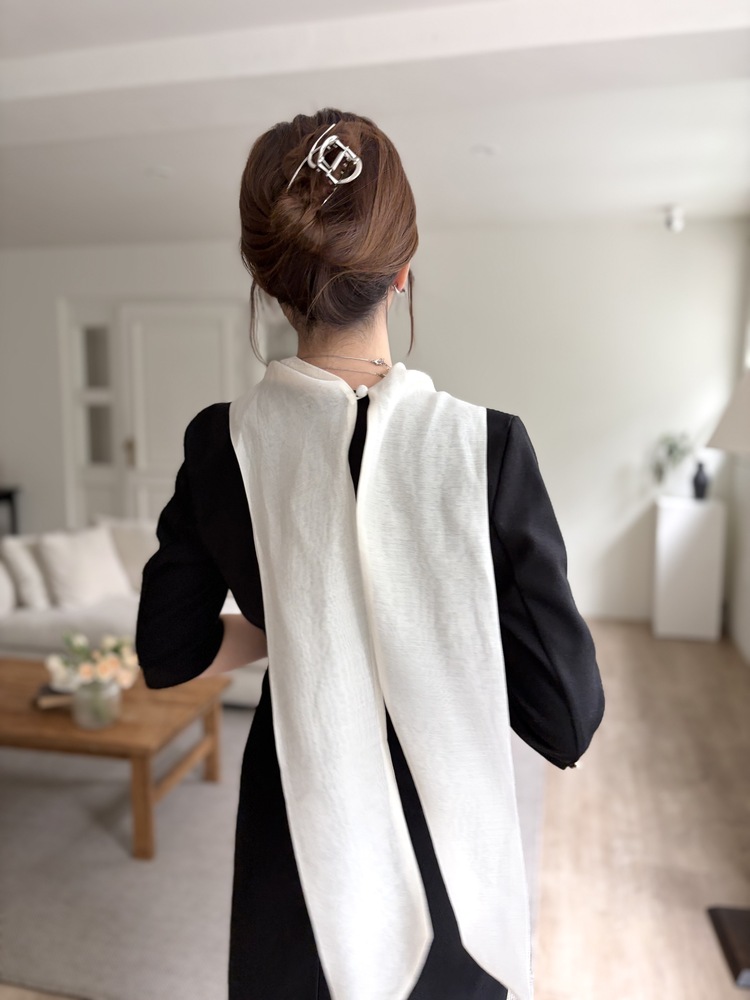 Therese Scarf Dress (Black)