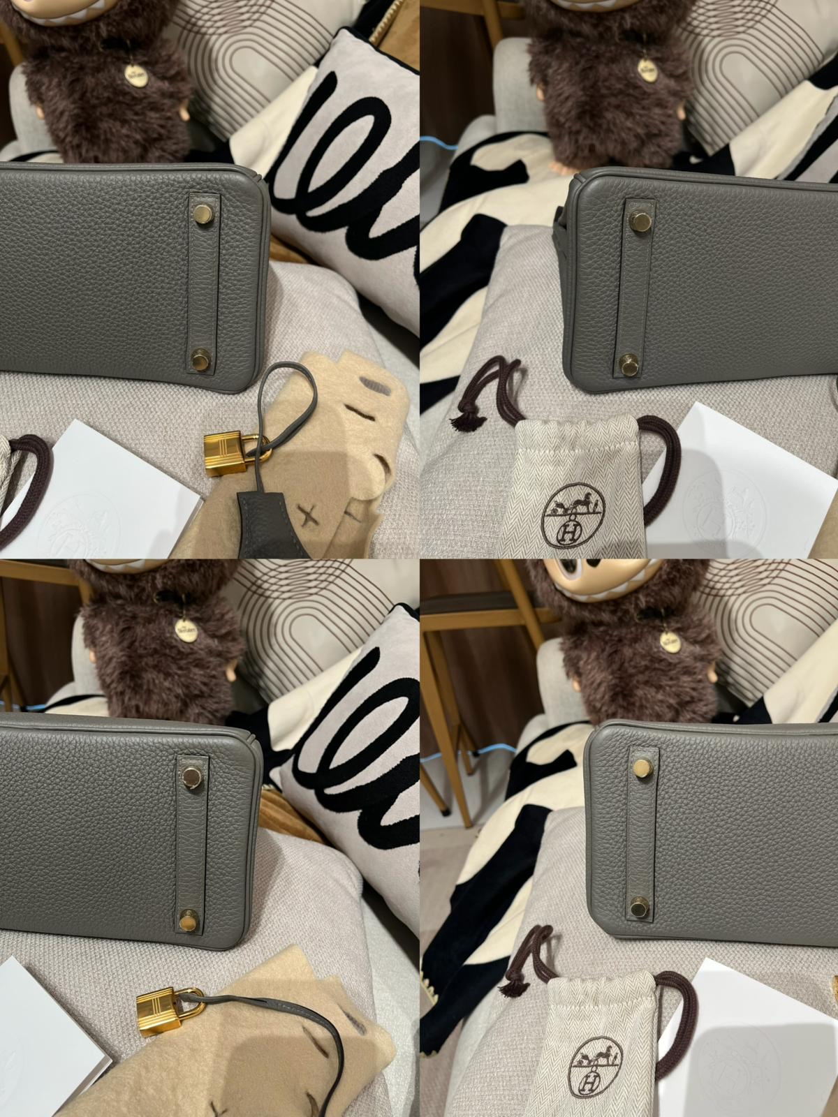 全新 Hermes Birkin 25,STAMP B,Togo ,0L積雨雲灰金扣,100%Authentic,全新brand New ✅專門店收據✅key lock pad ✅dust bag✅box