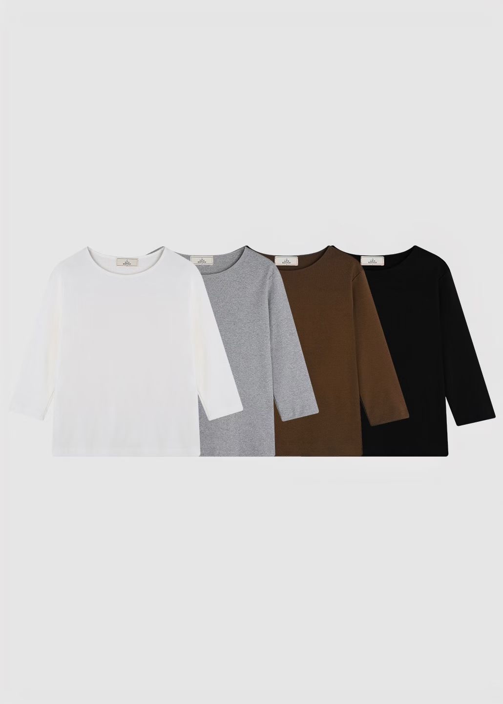 Middle sleeve cotton tee