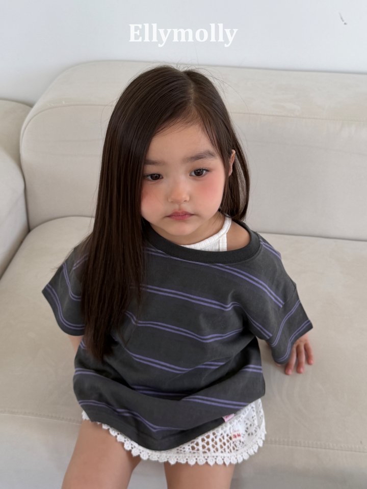 Ellymolly | stripe T( Navy size 19 Adult size)