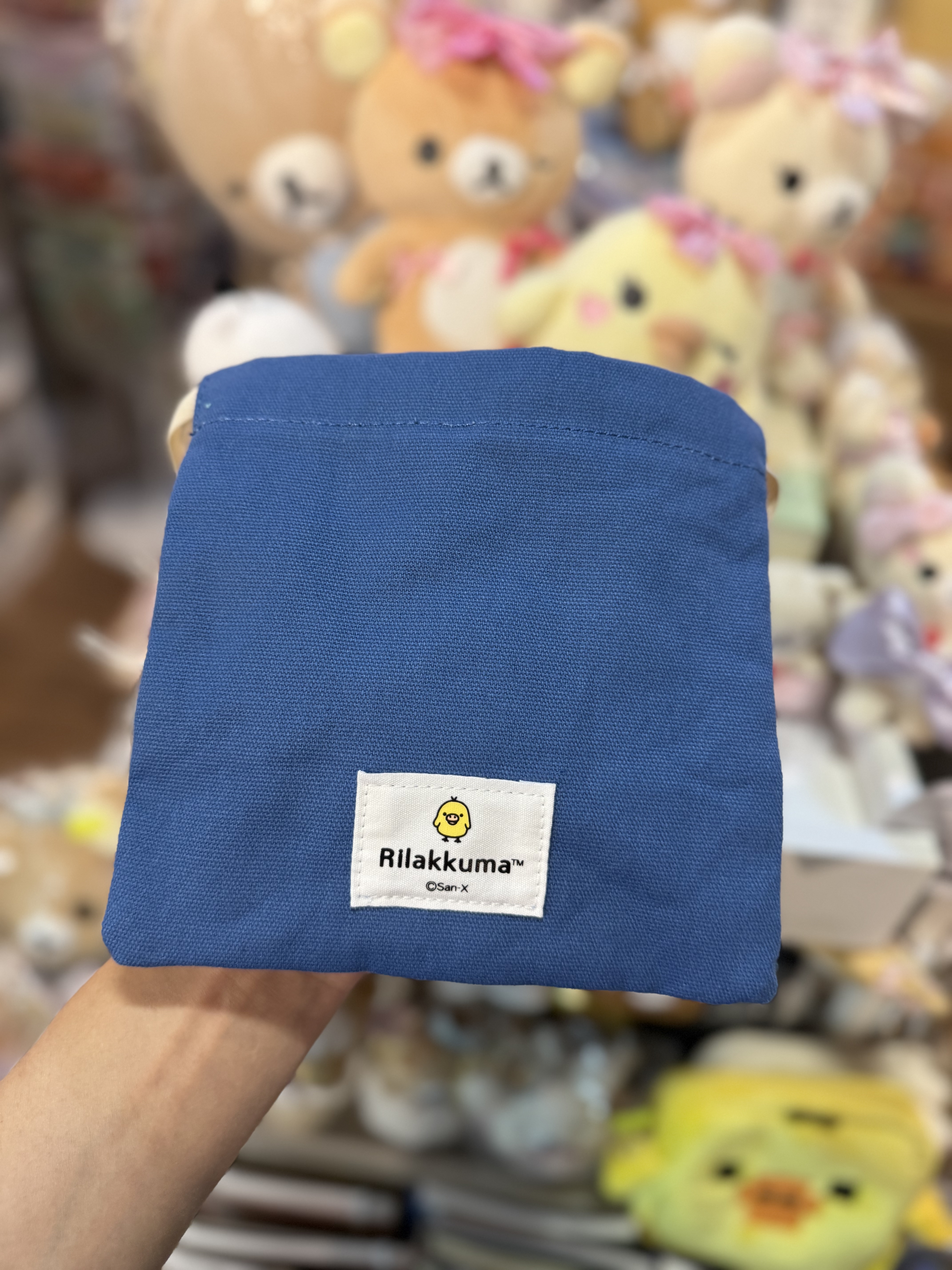 《現貨》全新日本專店限定 Rilakkuma立體頭仔索袋