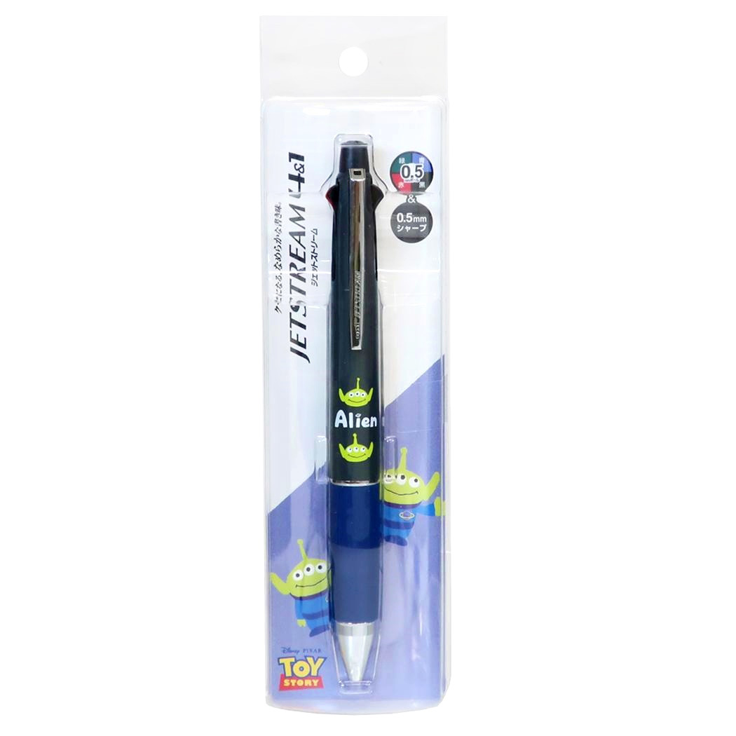 現貨｜Disney Aliens 三眼仔 日本製 uni Jetstream 4&1 多功能 5用筆 0.5mm 4色原子筆 + 0.5mm 鉛芯筆 (308052)