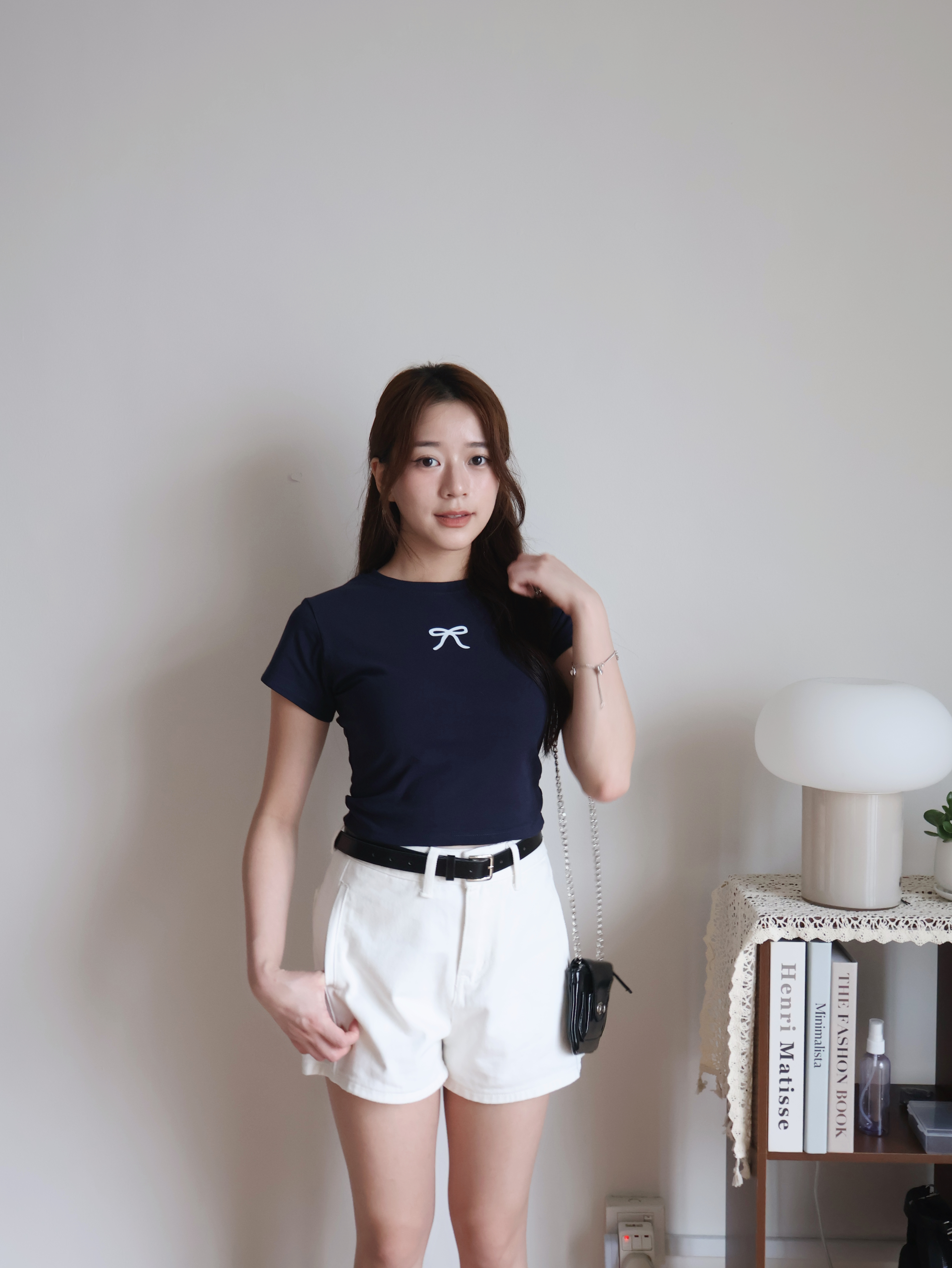 Nabi Cropped Top | Navy