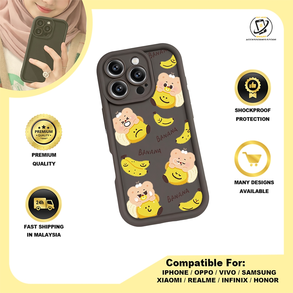 TPU DESIGN CASE PHONE FOR OPPO - DESIGN BANANA