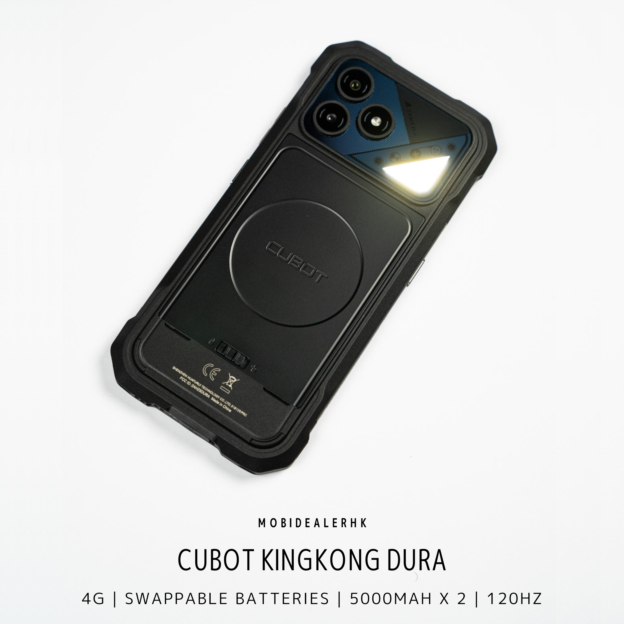 Cubot Kingkong Dura | 4G | 三防手機 | 可換式雙電池 | 5000mAh x2 | 120Hz