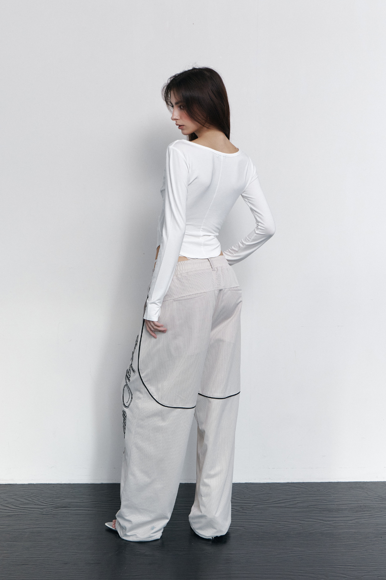pleaseNOFOLLOW - Deba Long Sleeve Top (White)