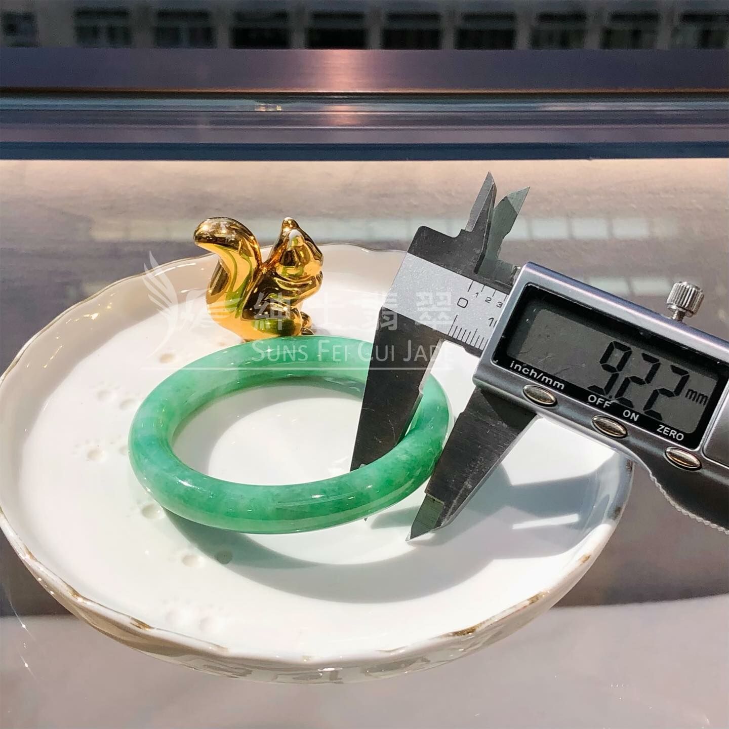 滿綠甜色圓鐲 50.7mm