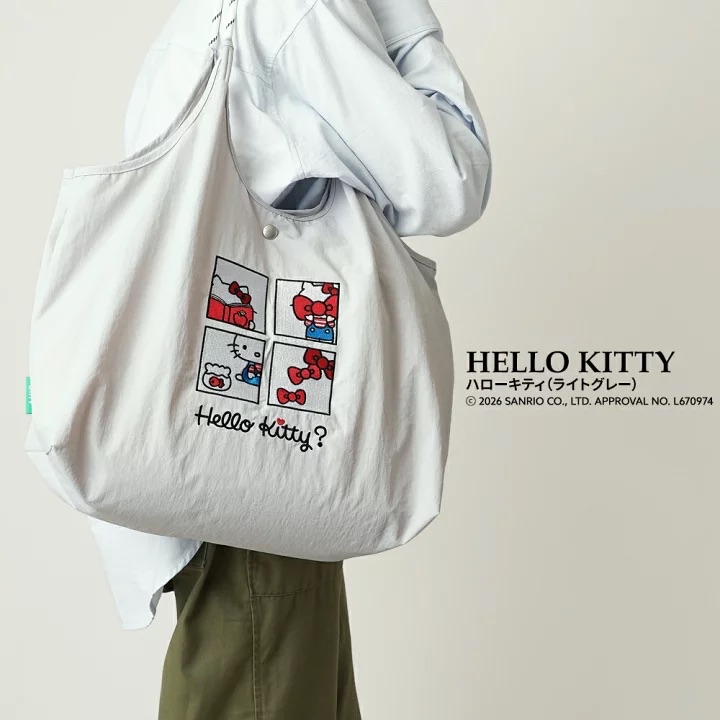 日本預訂📍日本Sanrio刺繡圖案輕身款Tote Bag