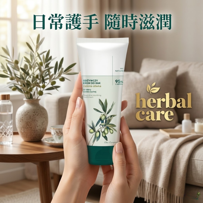 Herbal Care Green Olive Nourishing Hand Cream 青橄欖深層滋潤手霜 100ml