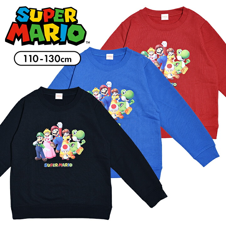 🆕【⭐訂購⭐】🇯🇵 日本直送 🌀#Mario 束袖衛衣［3款選］🌀 [PLBA-0012]  [260216]