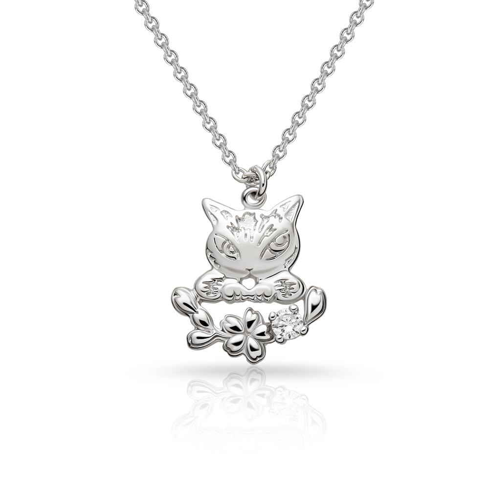 📦訂購 台灣限定 STORY 故事銀飾 經典達洋貓系列 Blossom Night 純銀頸鏈