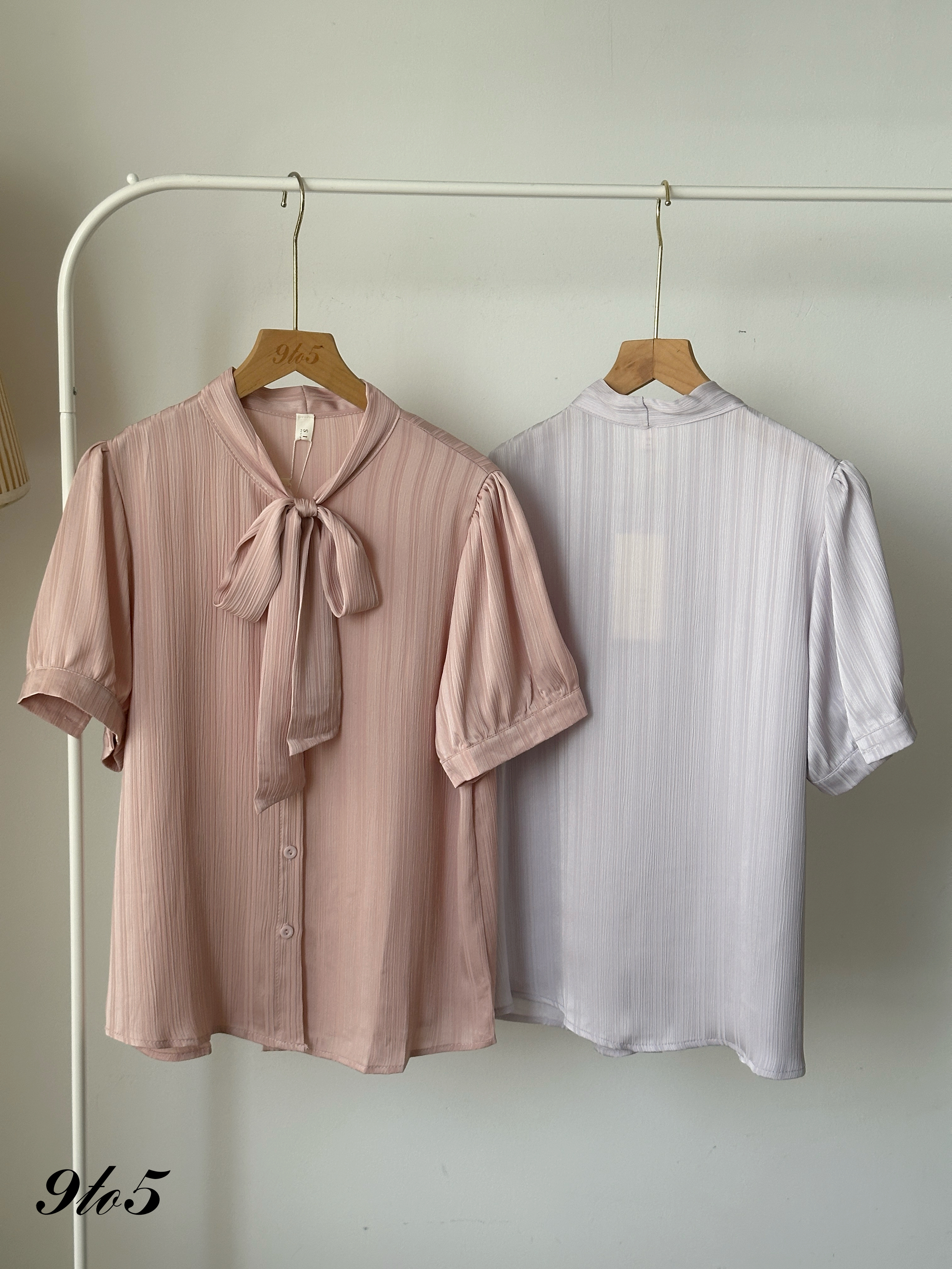 T4125 Bow-tie Blouse - 5 Colors 