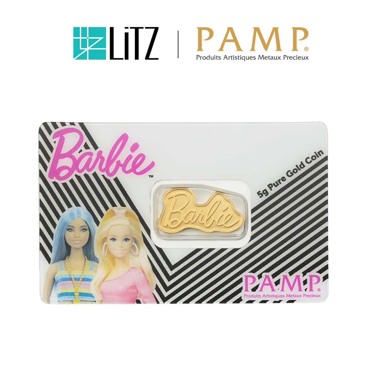 [5 gram] LITZ PAMP Suisse x Barbie™ Limited Edition Gold Bar (999.9) PG071