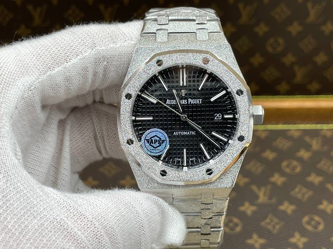 爱彼皇家橡树系列自动机械男士腕表 冰霜金款