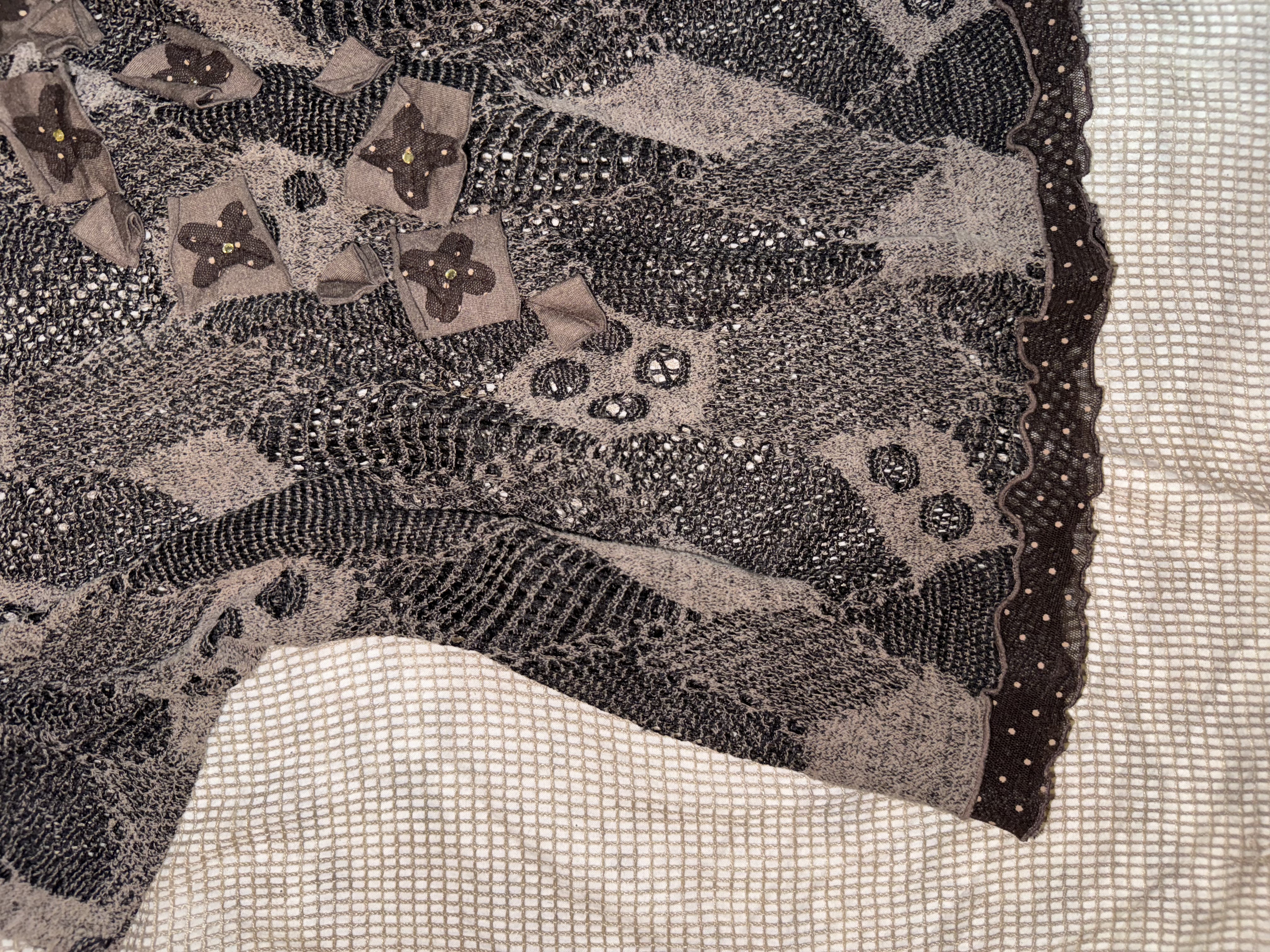 Crochet Flower Knit Top