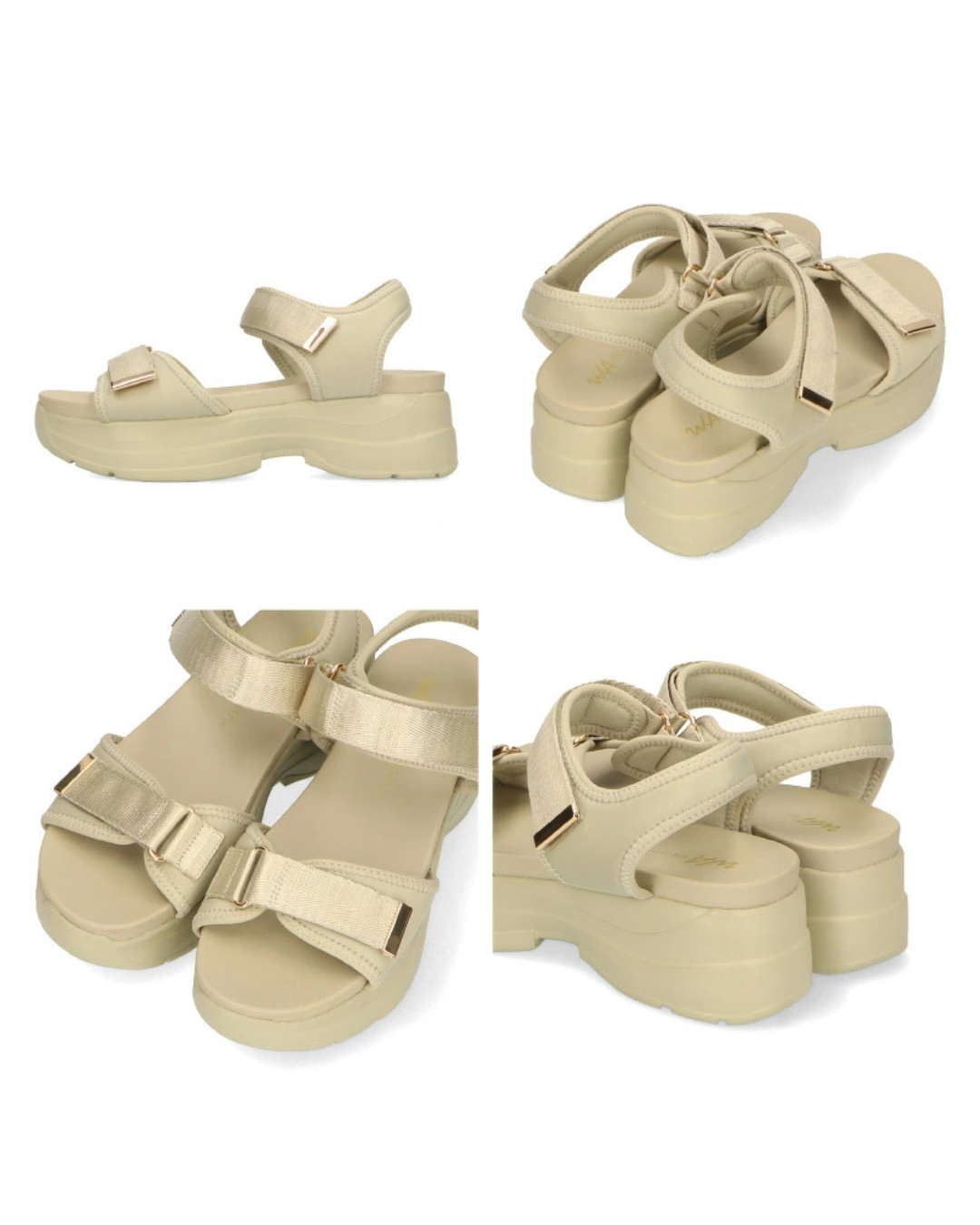 日本代購【 2026新商品 日本直送 ORiental TRaffic 超輕量厚底魔術貼運動涼鞋 Lightweight Platform Sports Sandals 】
