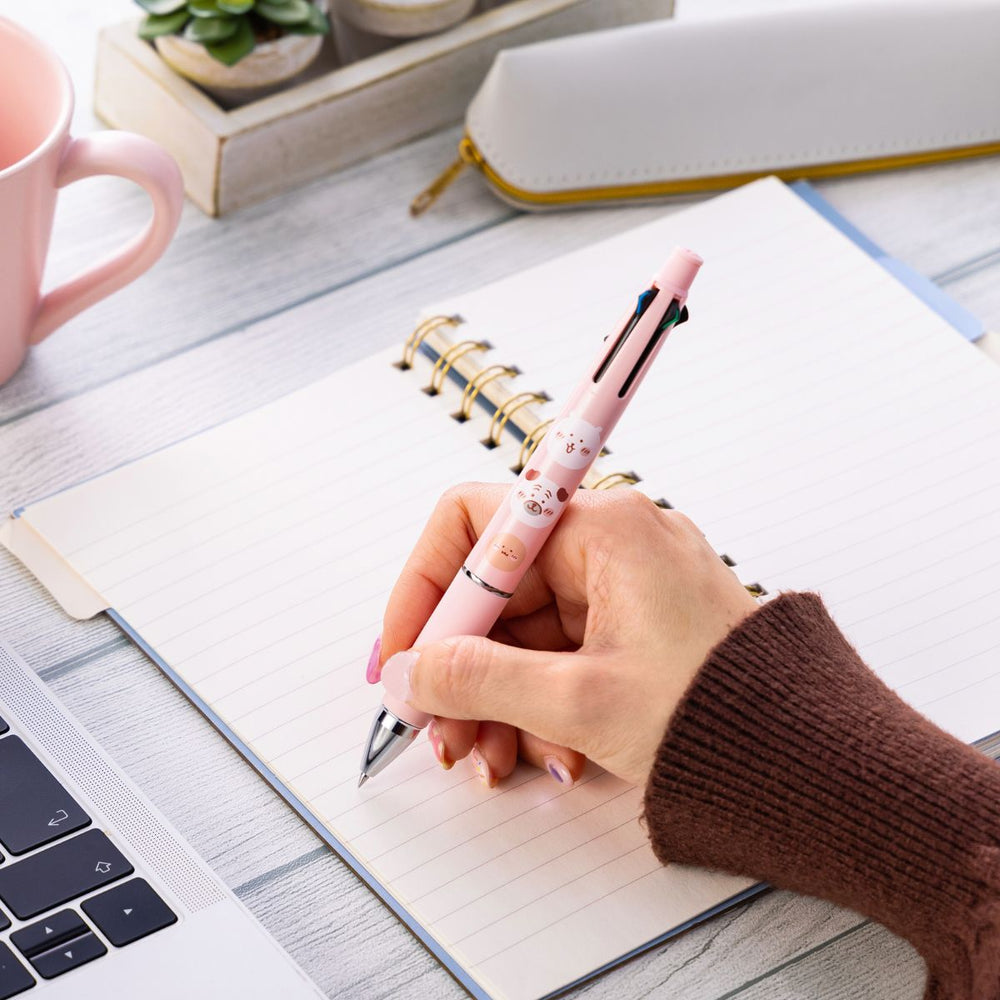 現貨｜Nagano Joke Bear 自嘲熊 櫻花系列 日本製 uni Jetstream 4&1 多功能5用筆 0.38mm 4色原子筆 + 0.5mm 鉛芯筆 (391821)